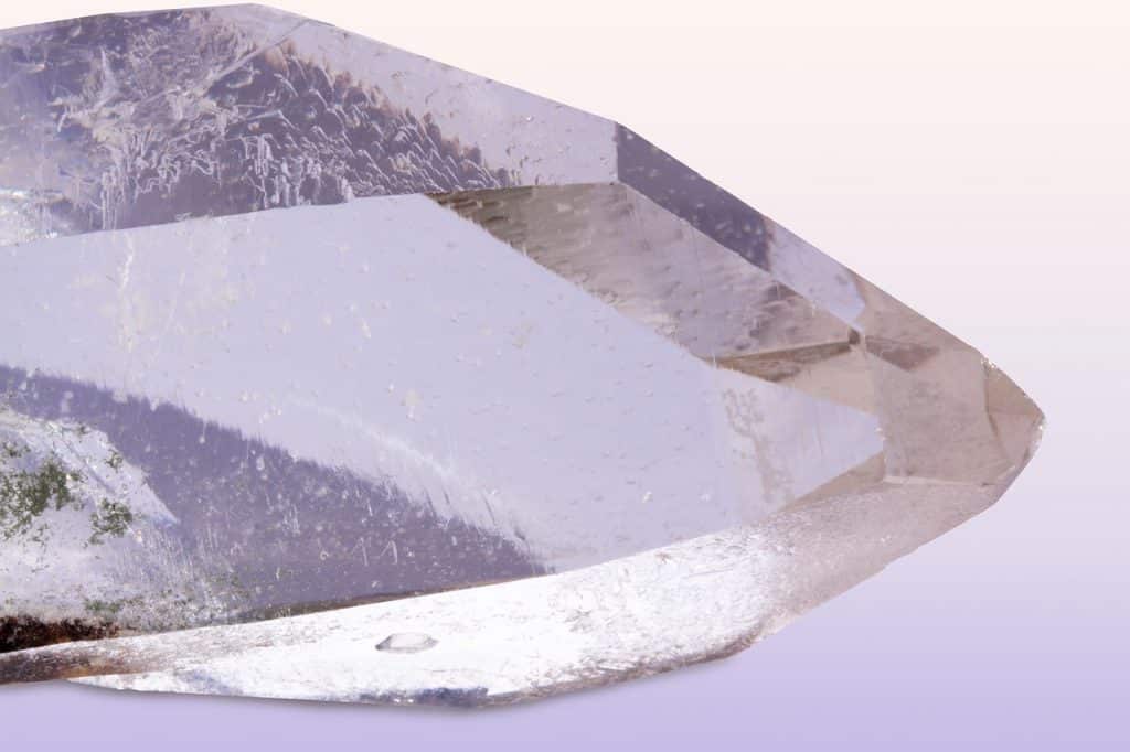pure quartz, rock crystal, mineral